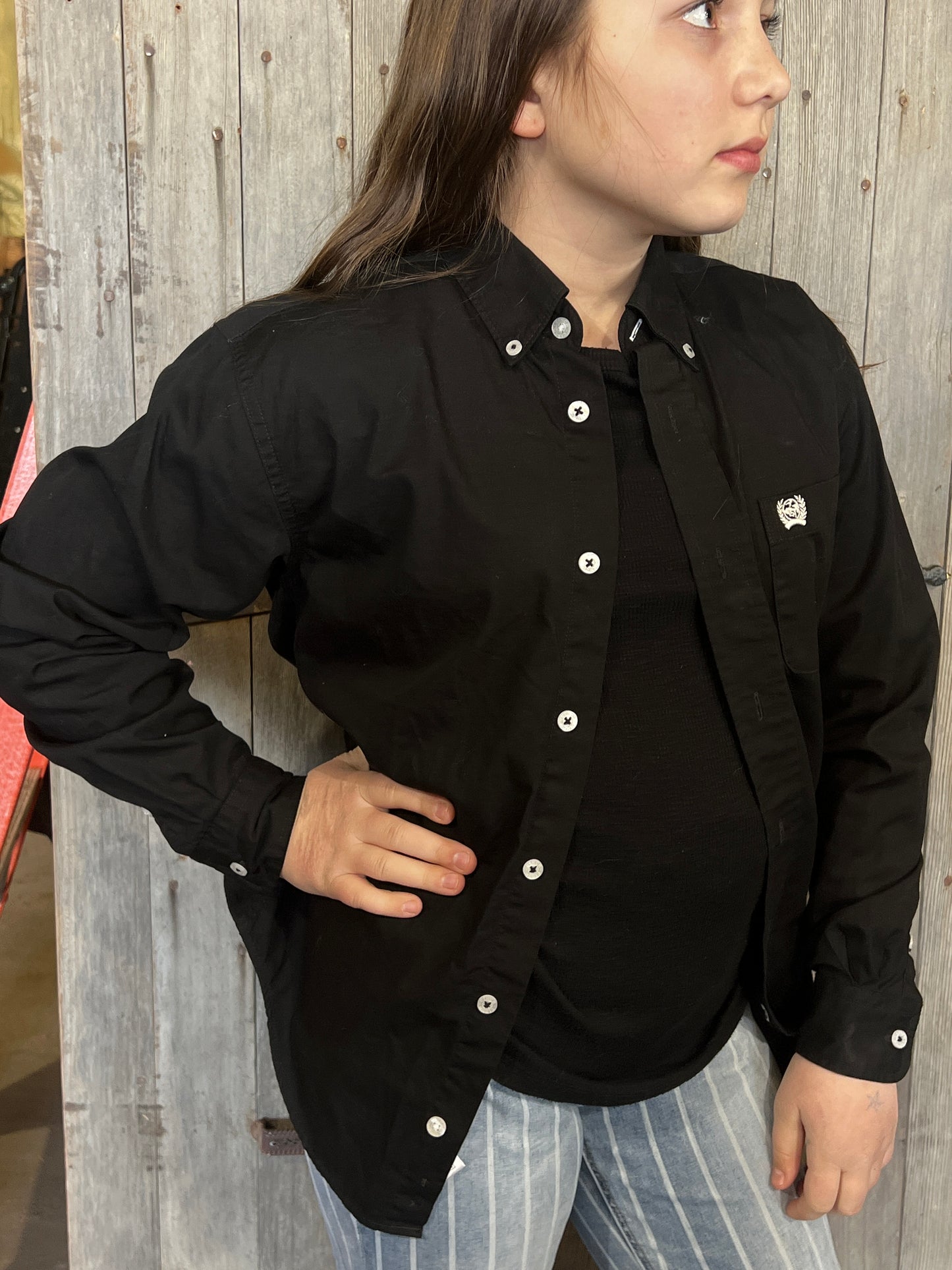 Youth button up western shirt