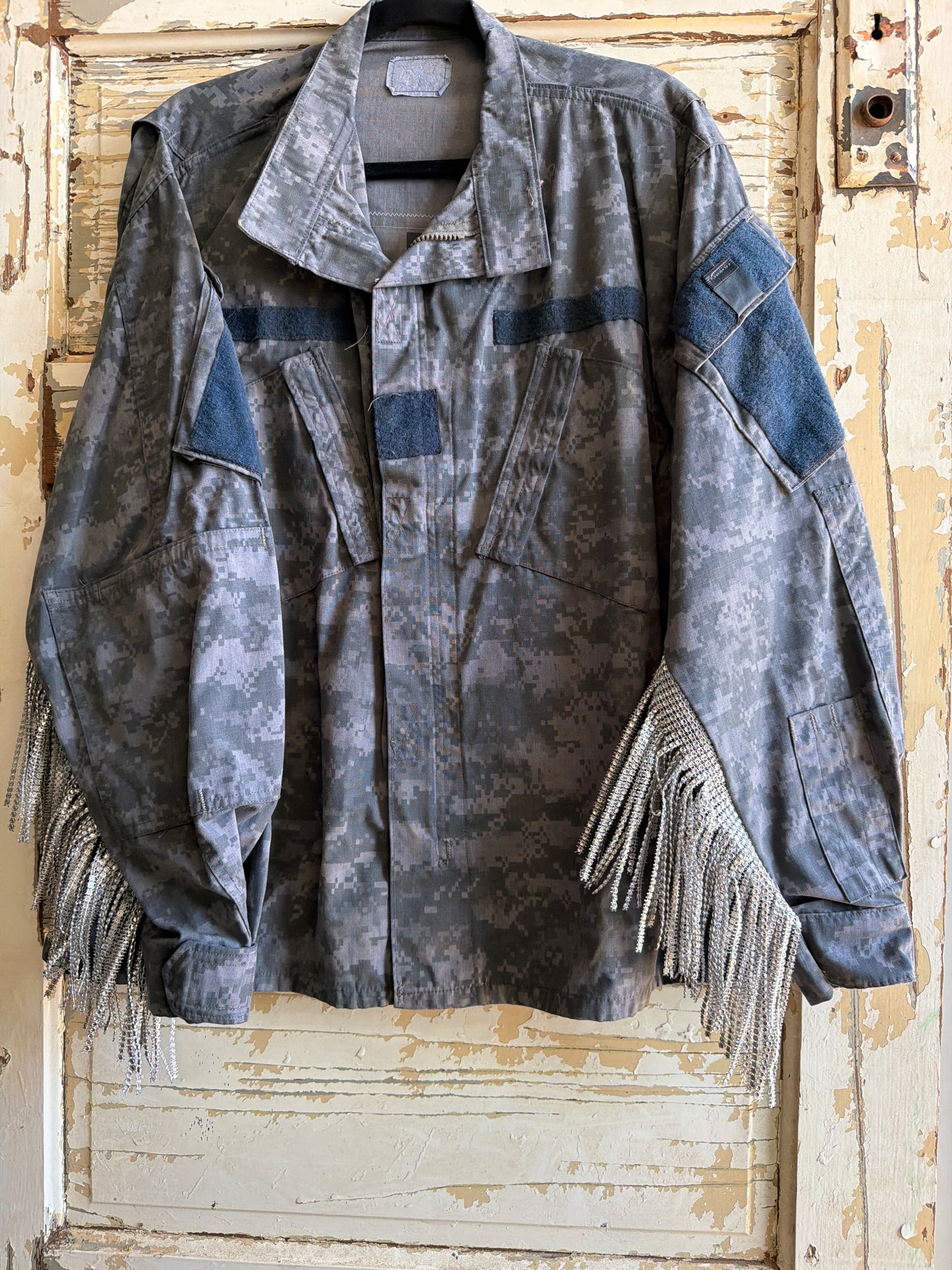 Vintage Camo Military Rodeo Austin -L