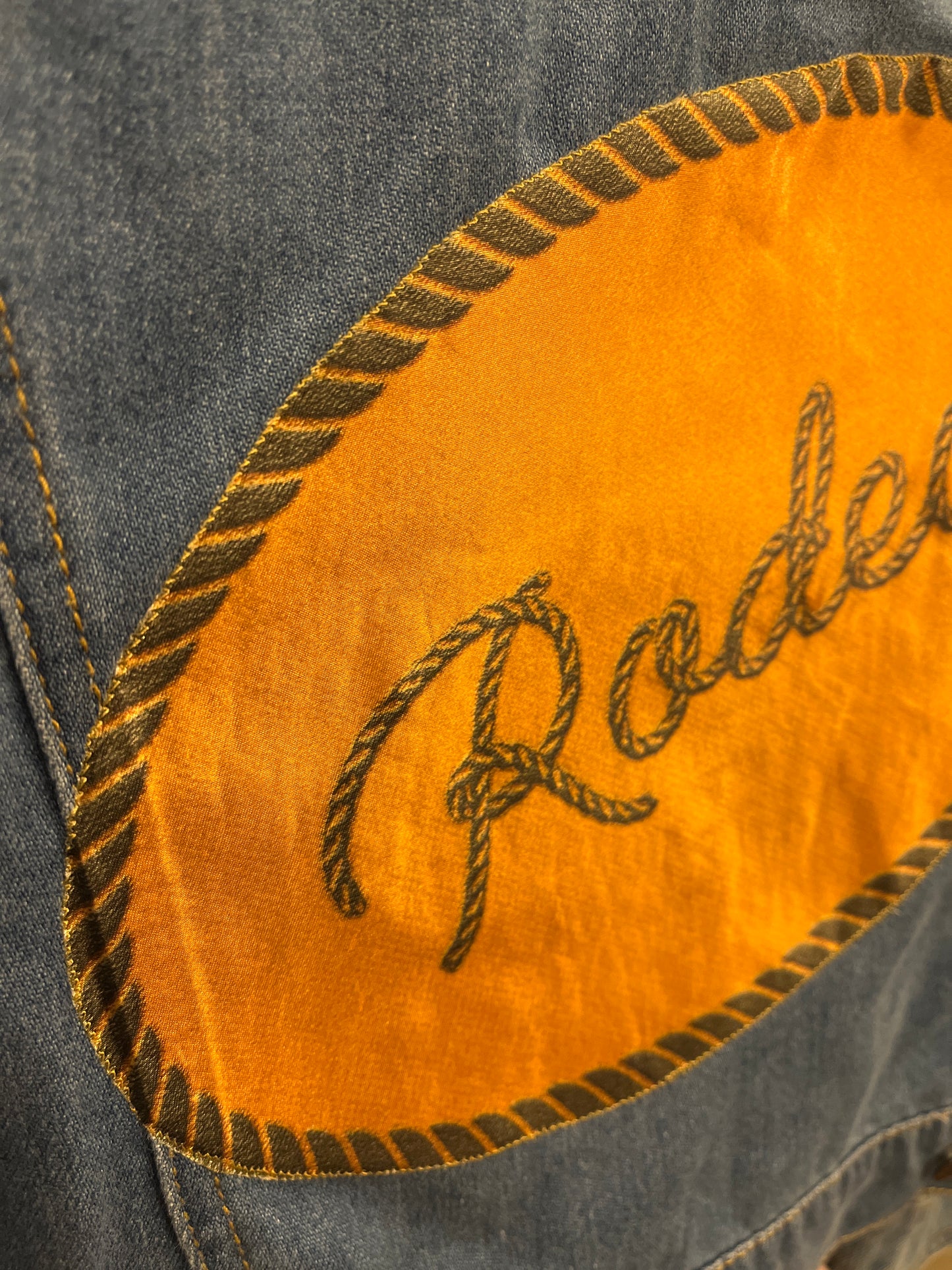 Satin Tangerine Rodeo Patch