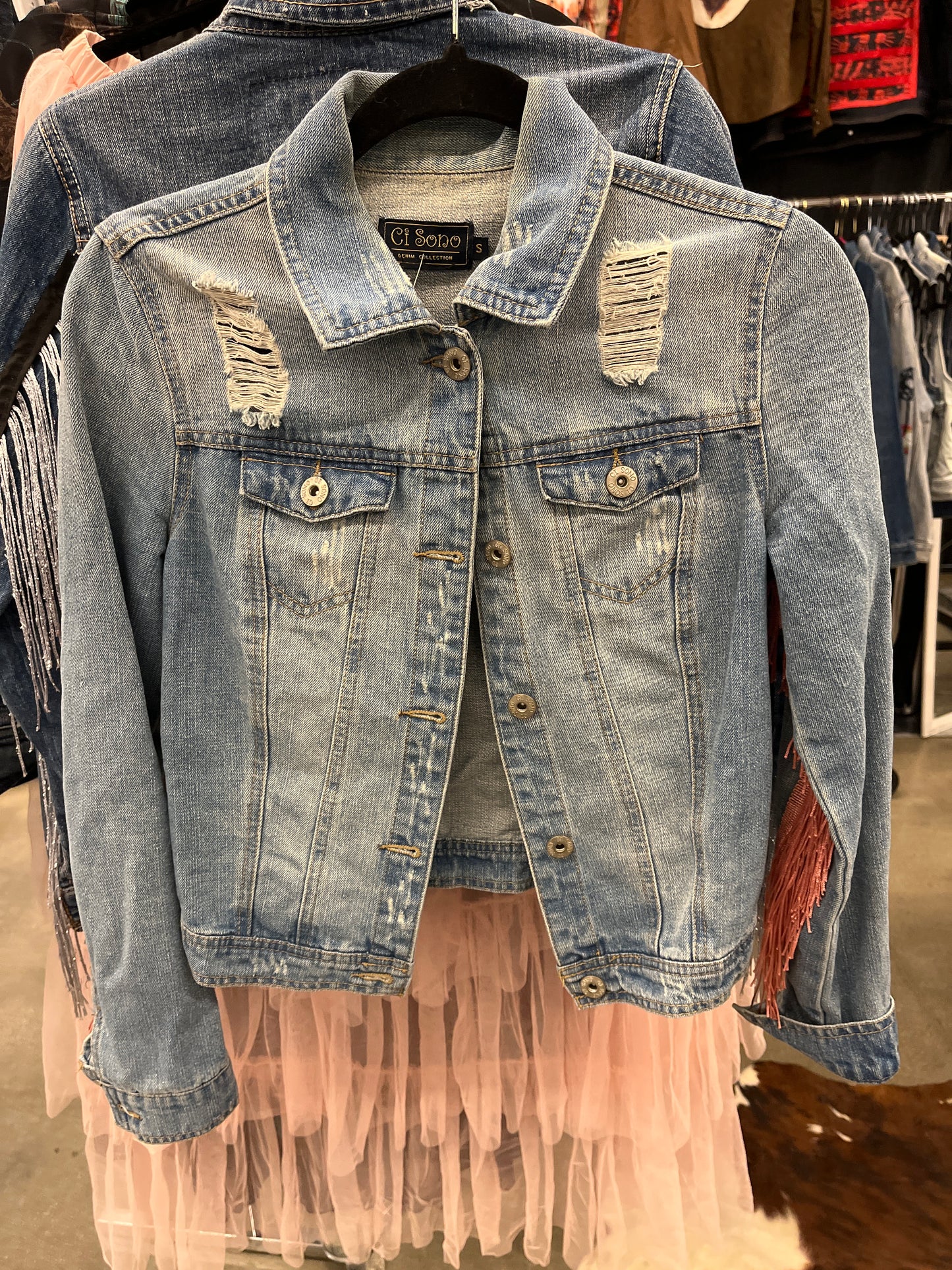 Calf Head and Mauve Fringe