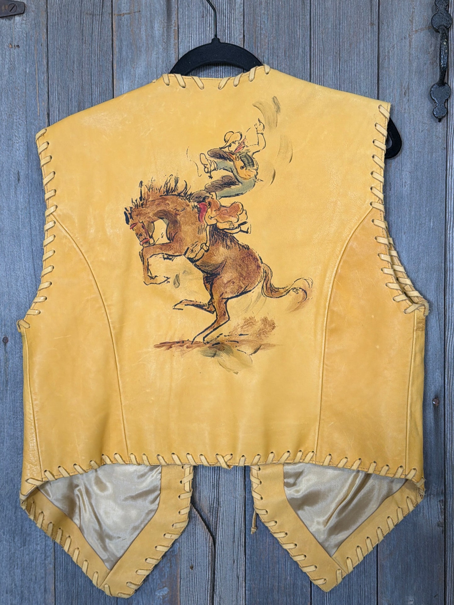 Vintage Double D Ranch Wear Leather Vest medium