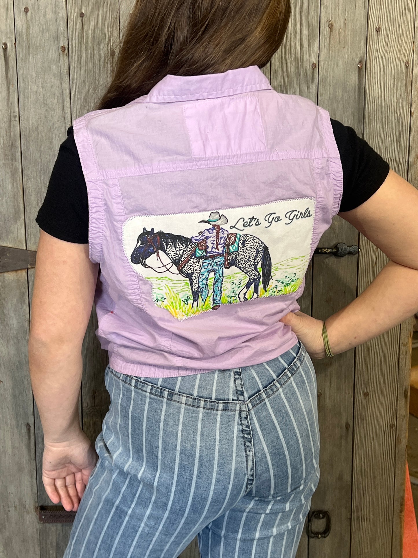 Let’s go girls Montana Horse button up