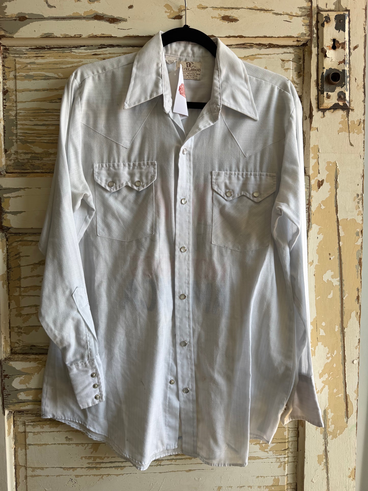 Vintage Snap with Screen Print - M
