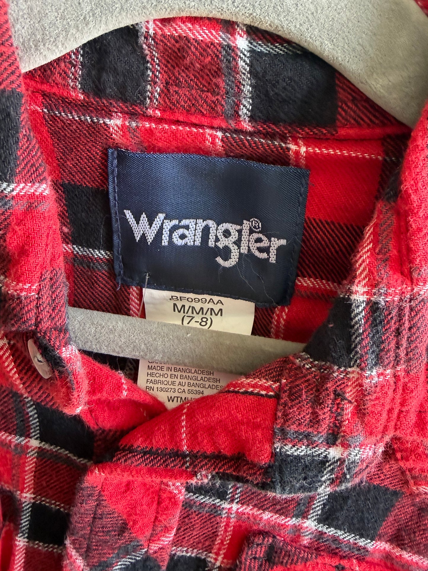 Rodeo Flannel Wrangler youth M