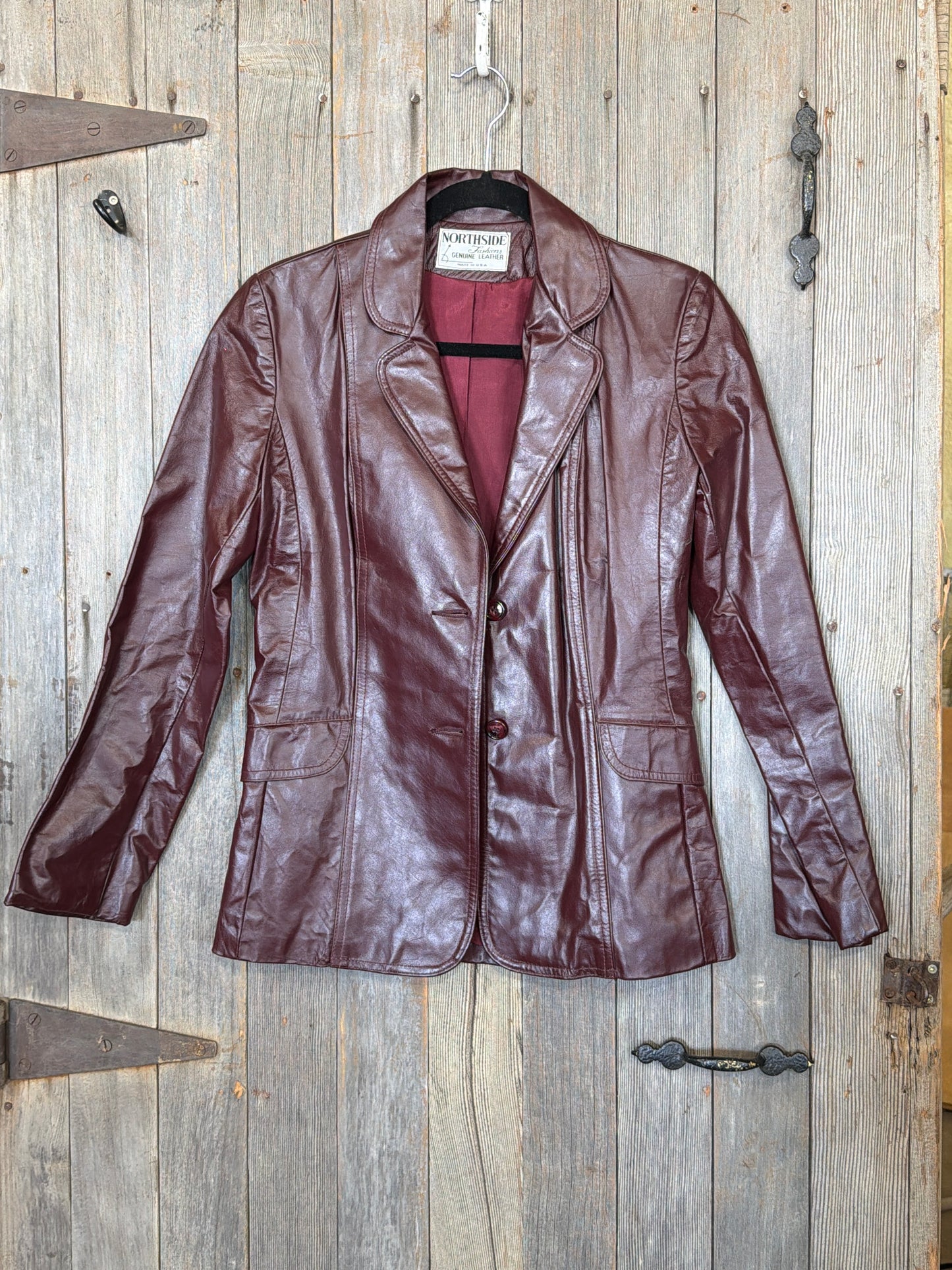 Vintage Leather Blazer modern size Small