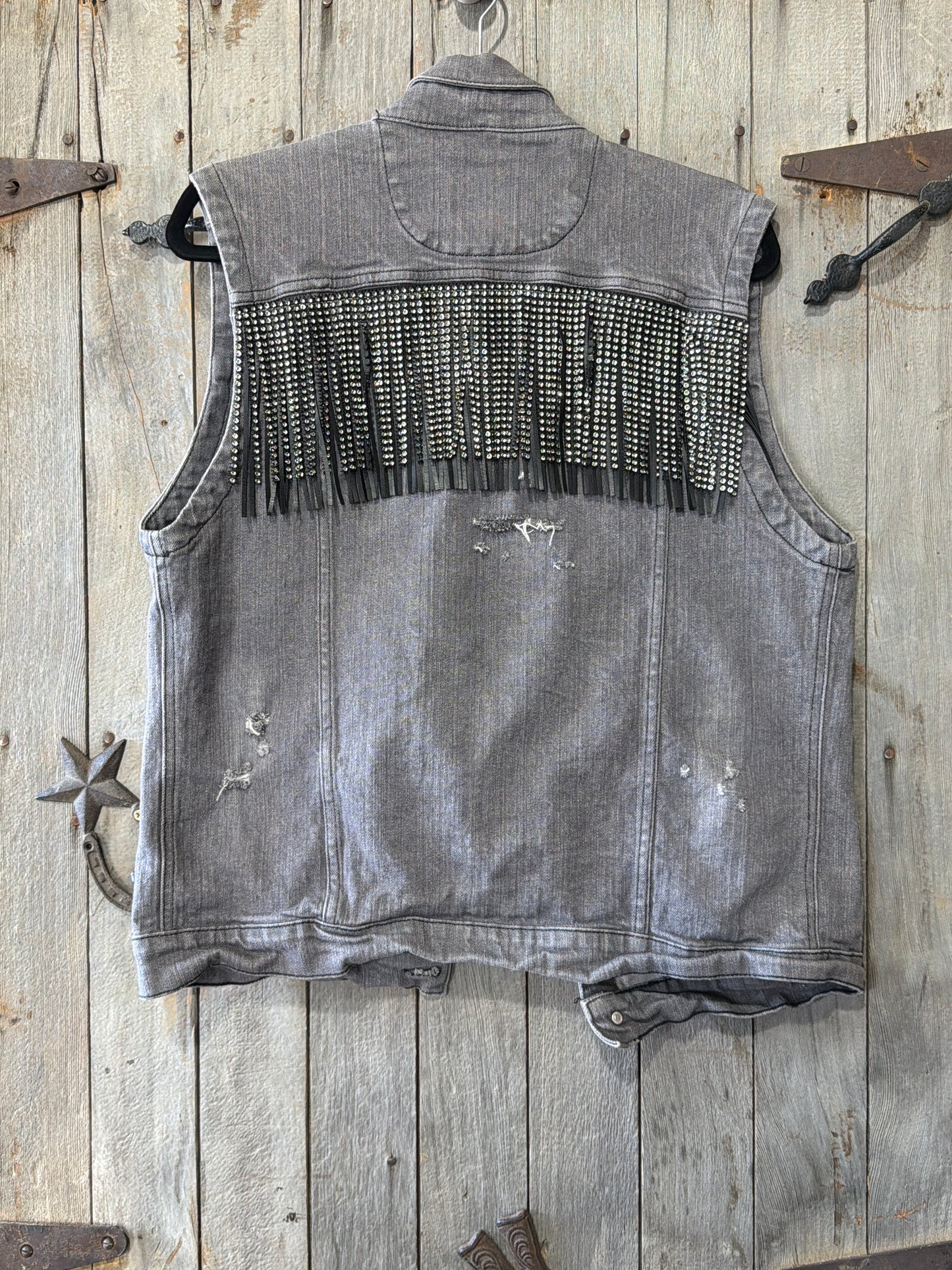 Rockstar Distressed Vest L