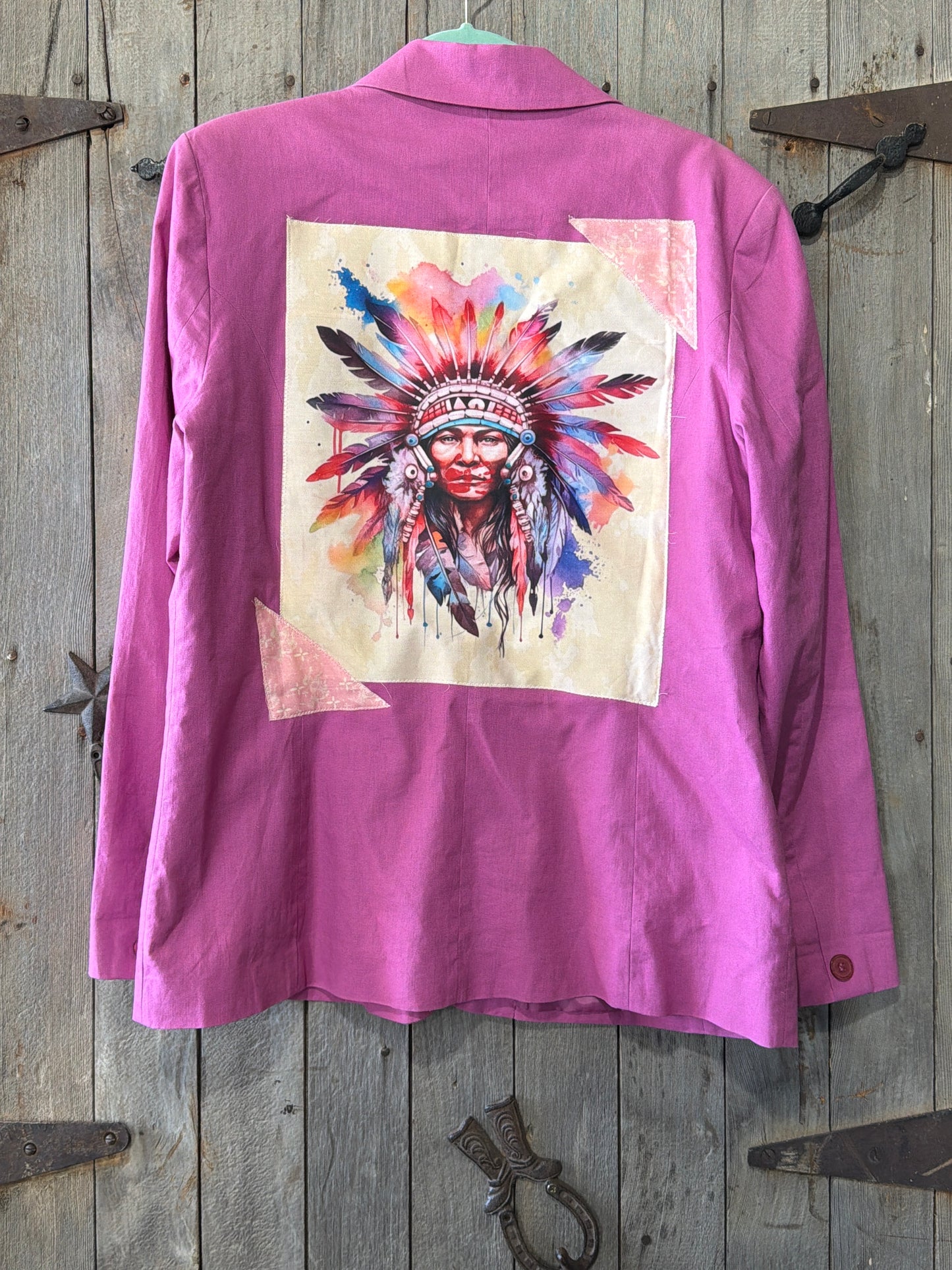 MMIW Watercolor Handprint Chief Blazer L