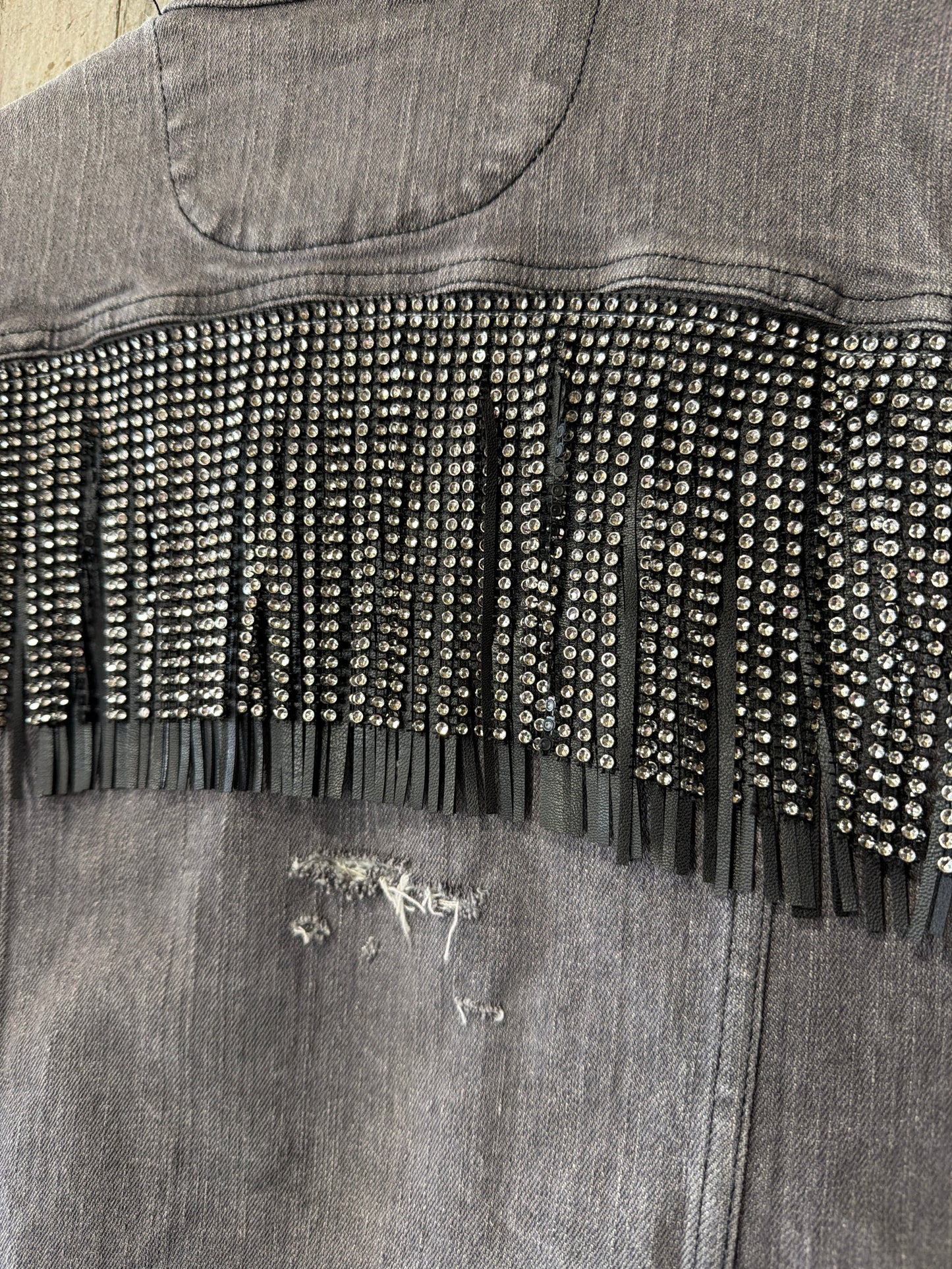 Rockstar Distressed Vest L