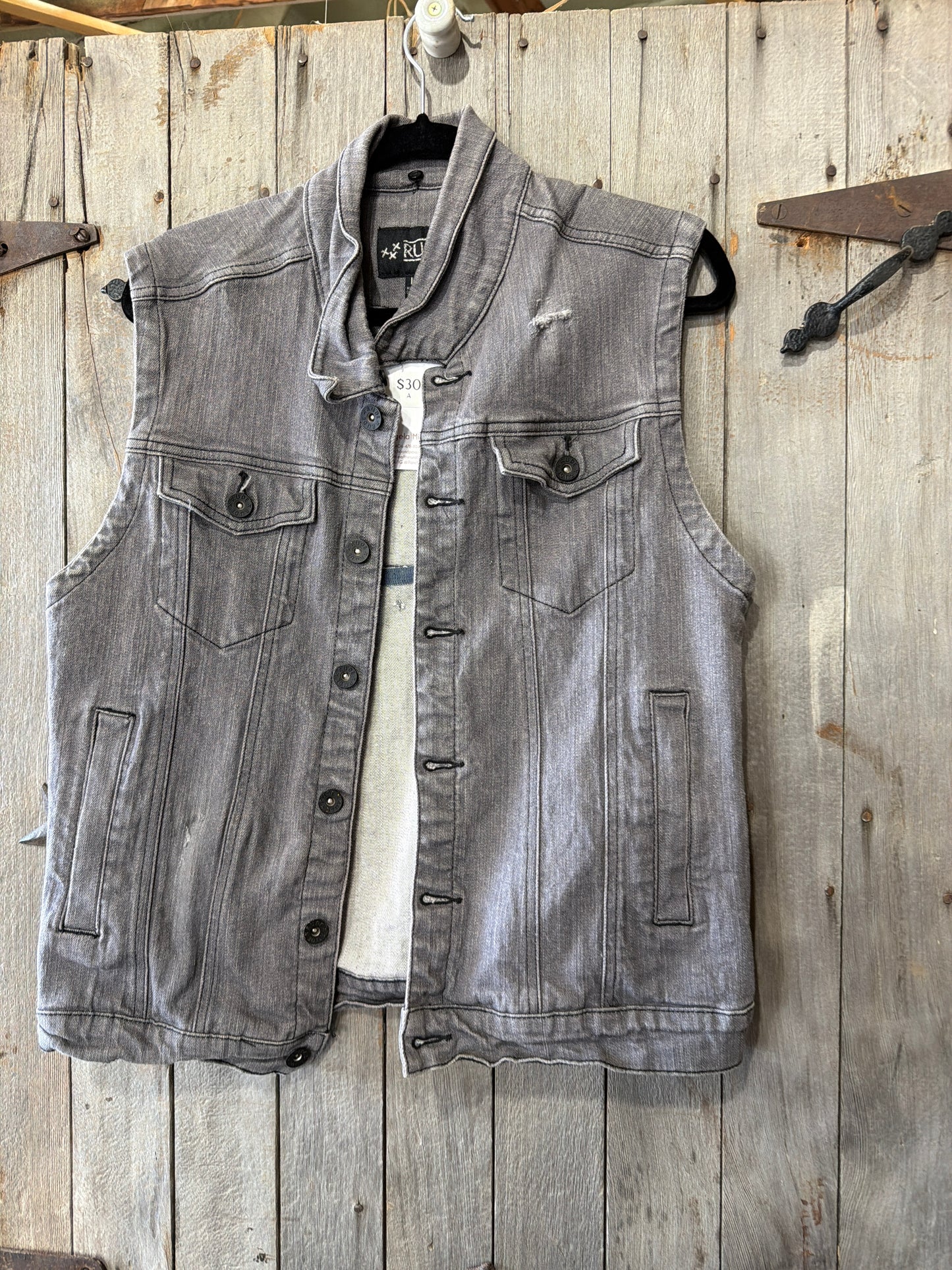 Rockstar Distressed Vest L