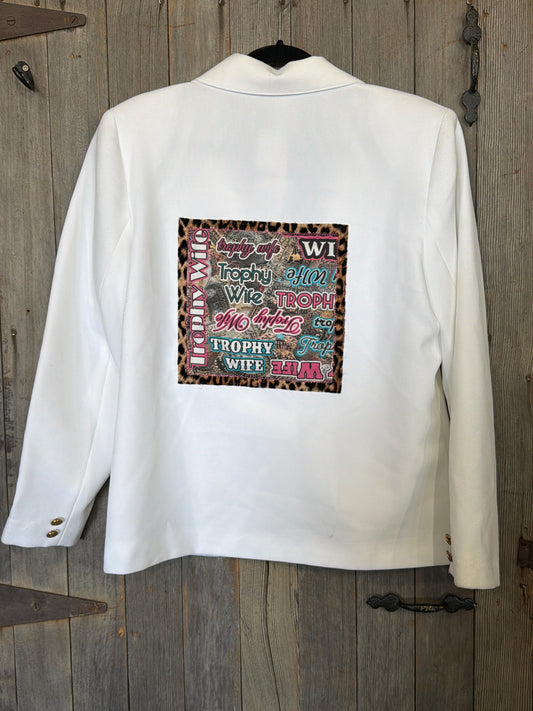 White Trophy Wife Blazer M/L