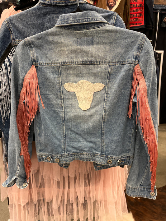Calf Head and Mauve Fringe