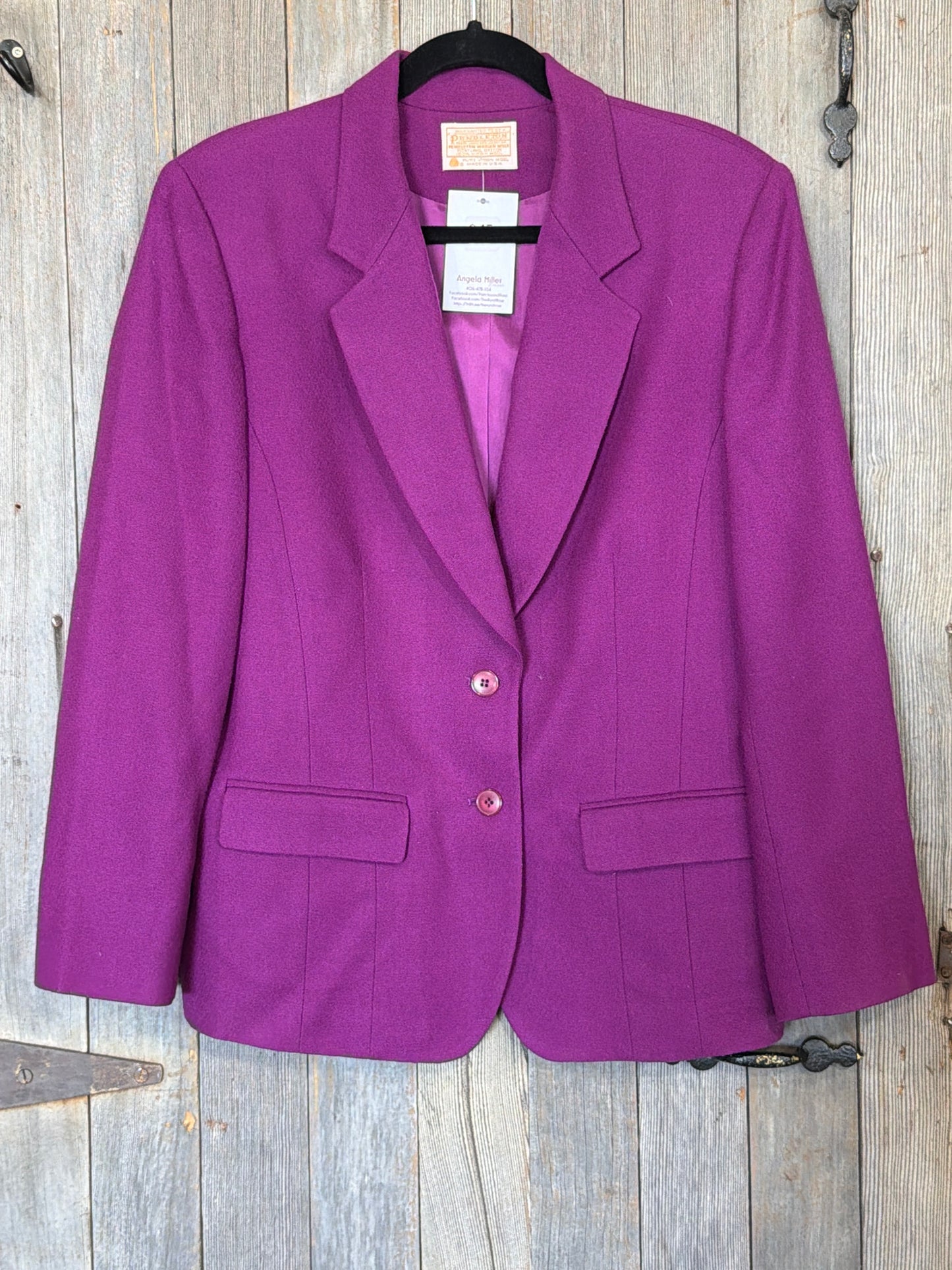 Vintage Pendleton Wool Blazer size 12