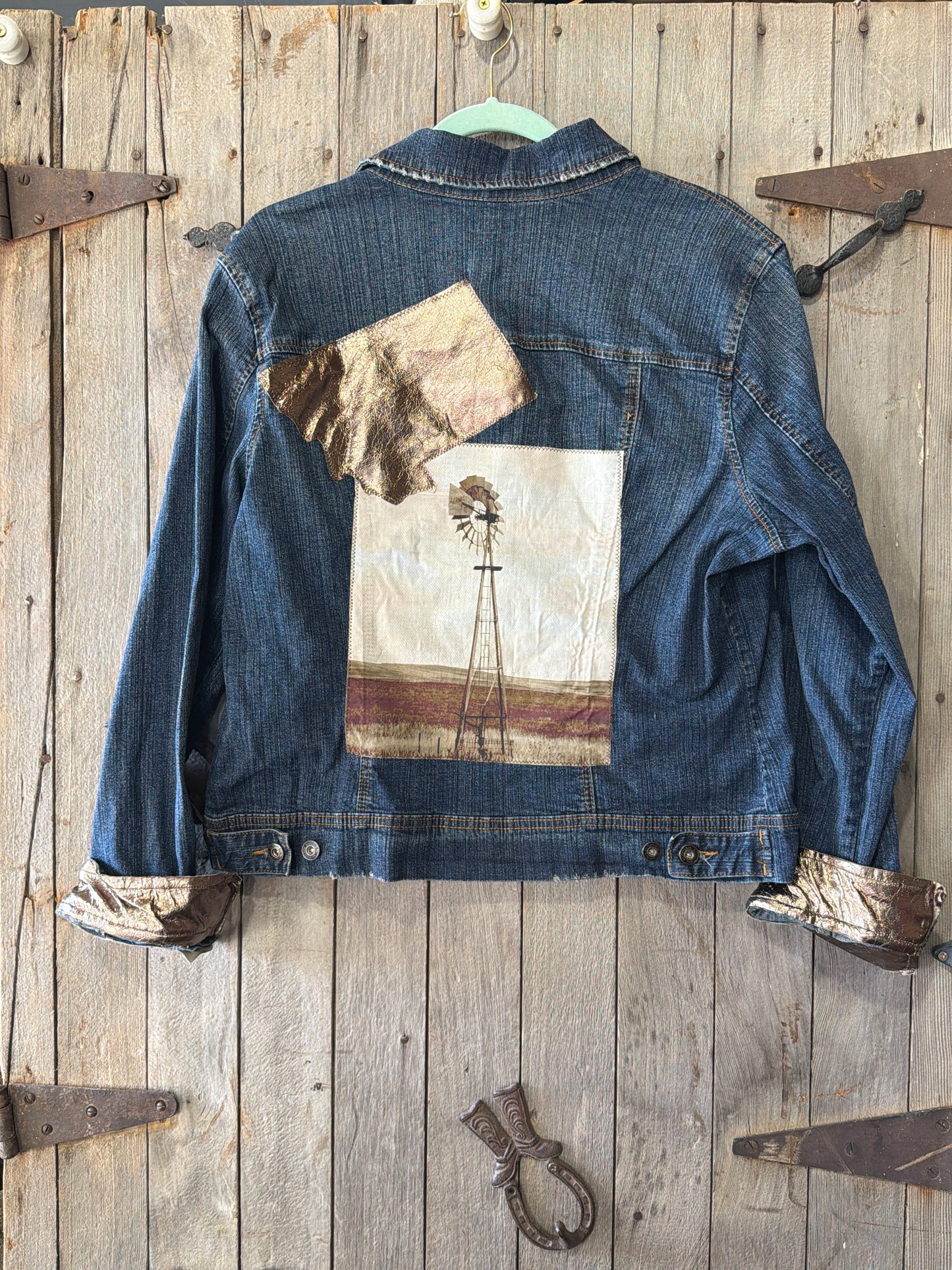 Montana Collection Leather Embellished Jacket XL