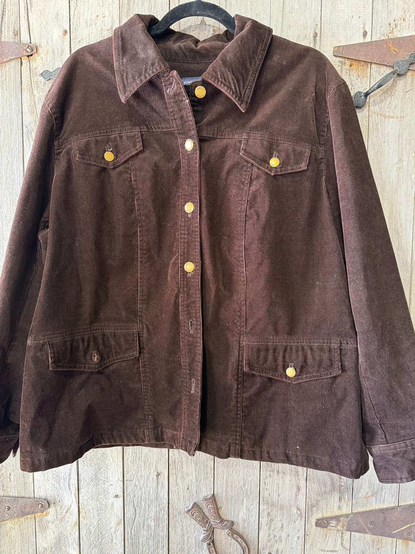 Headed To Roundup Cowgirls Corduroy Jacket 2X