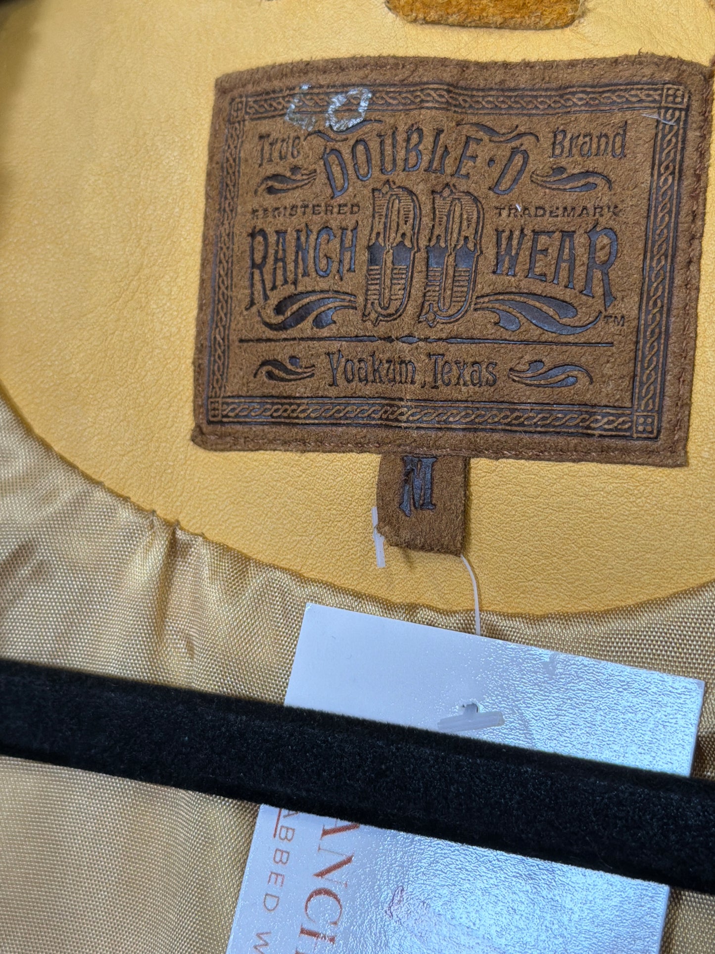 Vintage Double D Ranch Wear Leather Vest medium