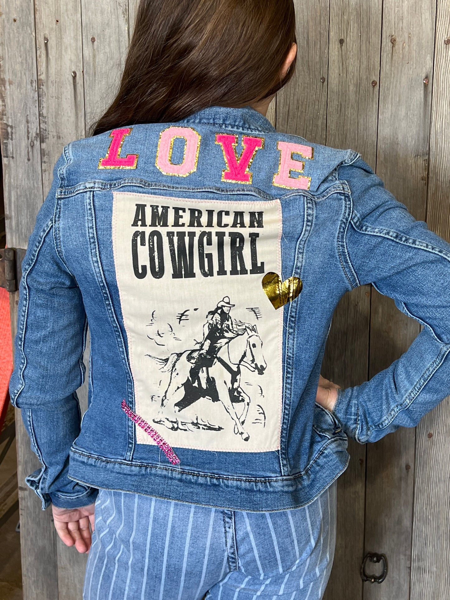 Youth American Cowgirl LOVE Jean jacket