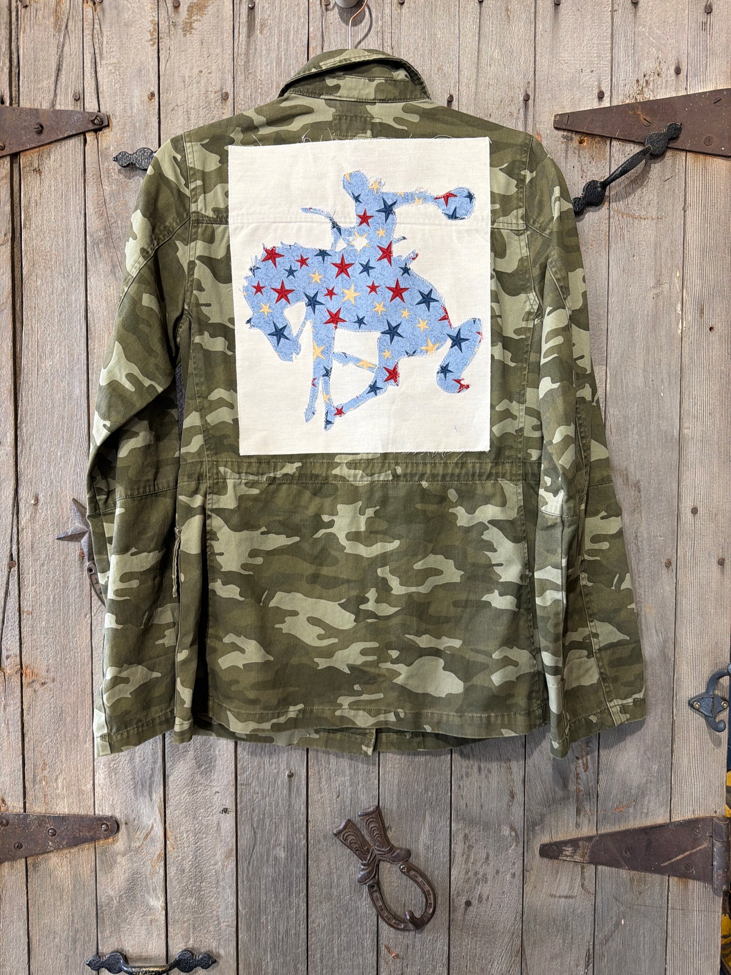 Stars Bucking Horse Camouflage Jacket M