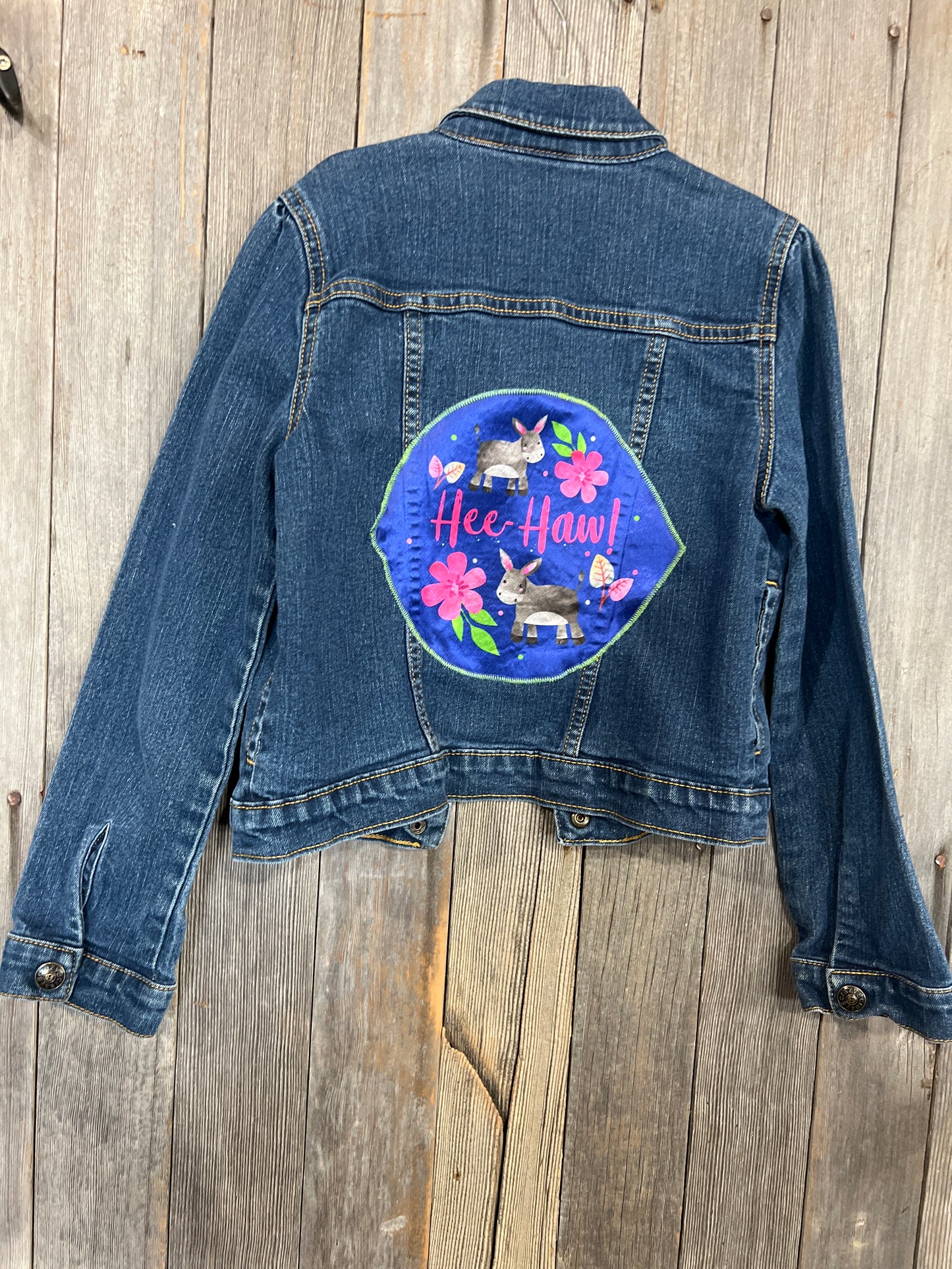 Youth Hee Haw Donkey Satin Jean jacket