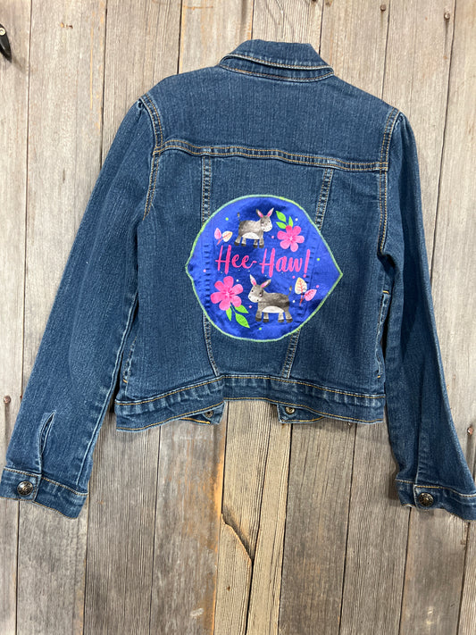Youth Hee Haw Donkey Satin Jean jacket