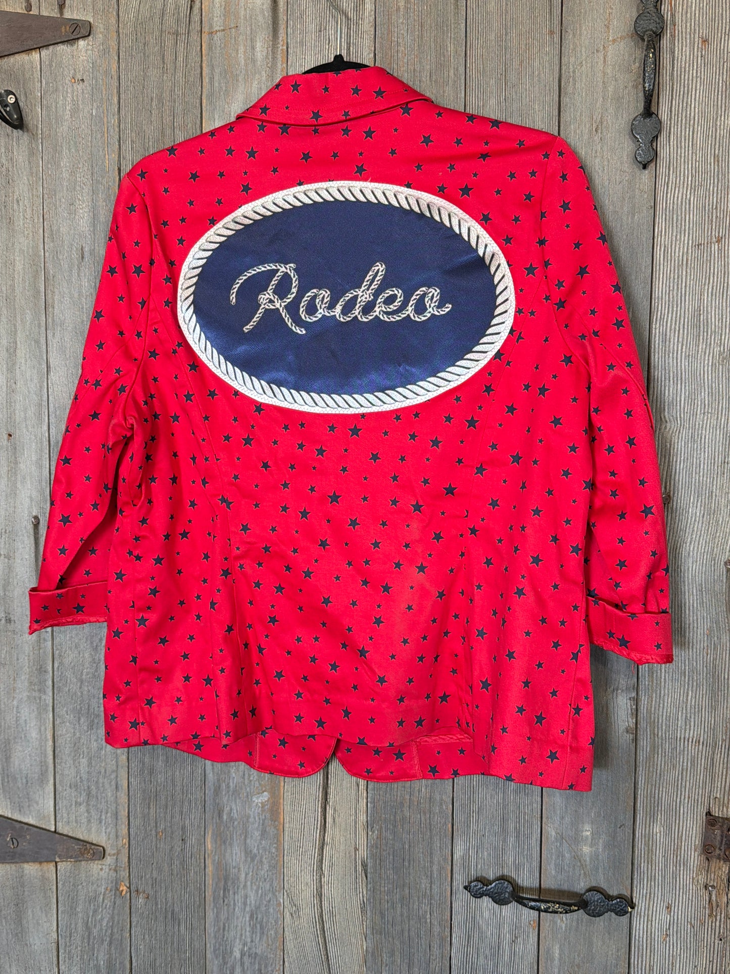 Rodeo Satin Patch America 3/4 Length Blazer 12/Medium