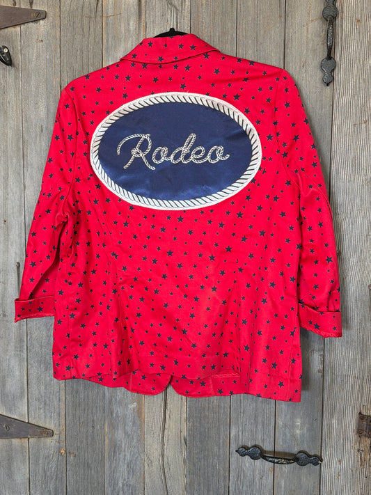 Rodeo Satin Patch America 3/4 Length Blazer 12/Medium