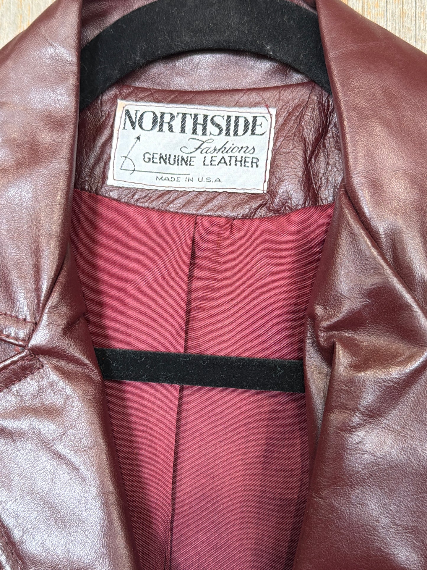 Vintage Leather Blazer modern size Small
