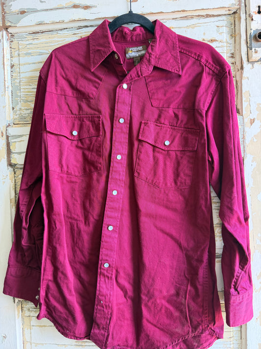 Vintage Maroon Shirt -M