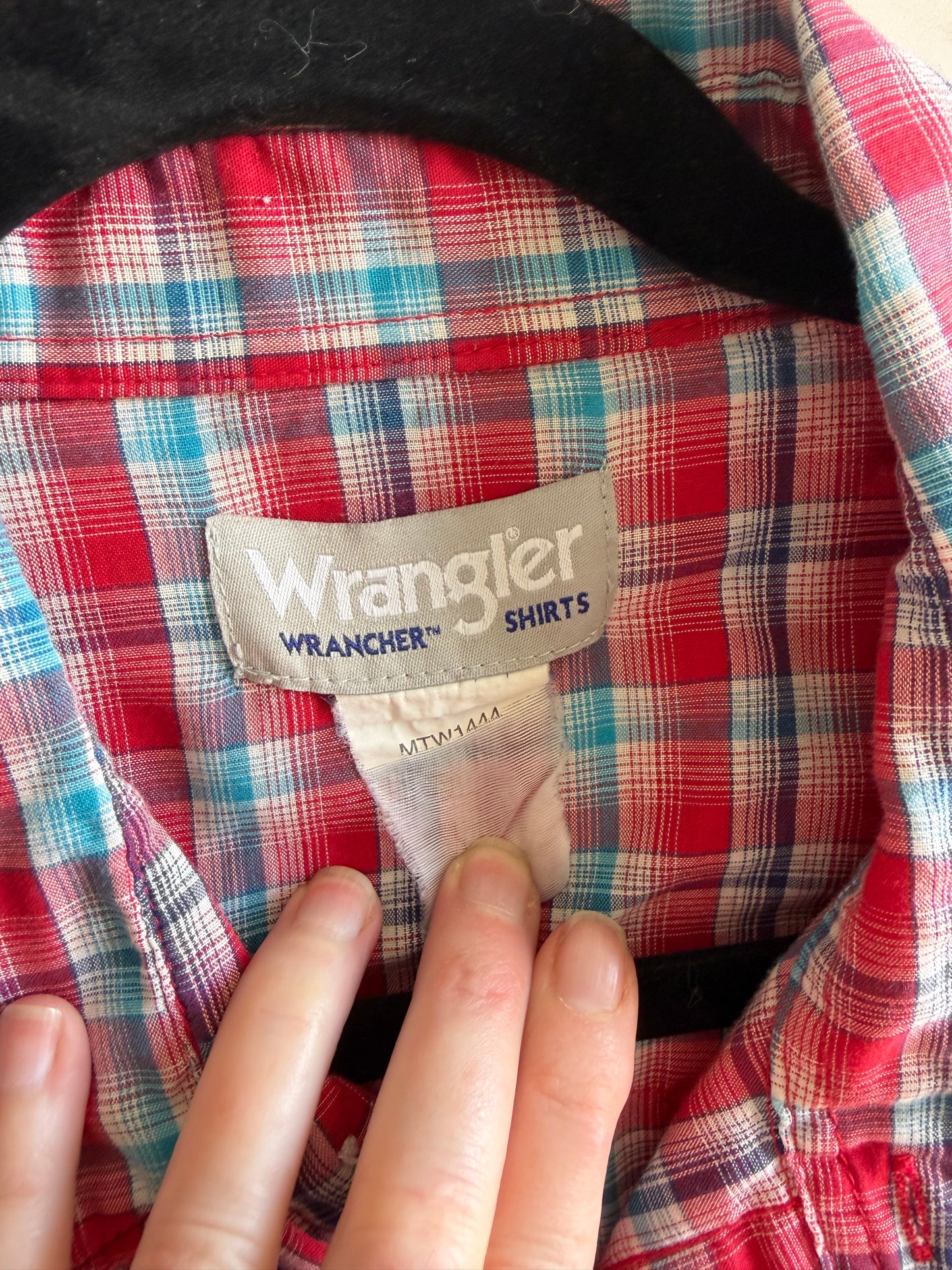Short Sleeve Plaid Wrangler Shirt
