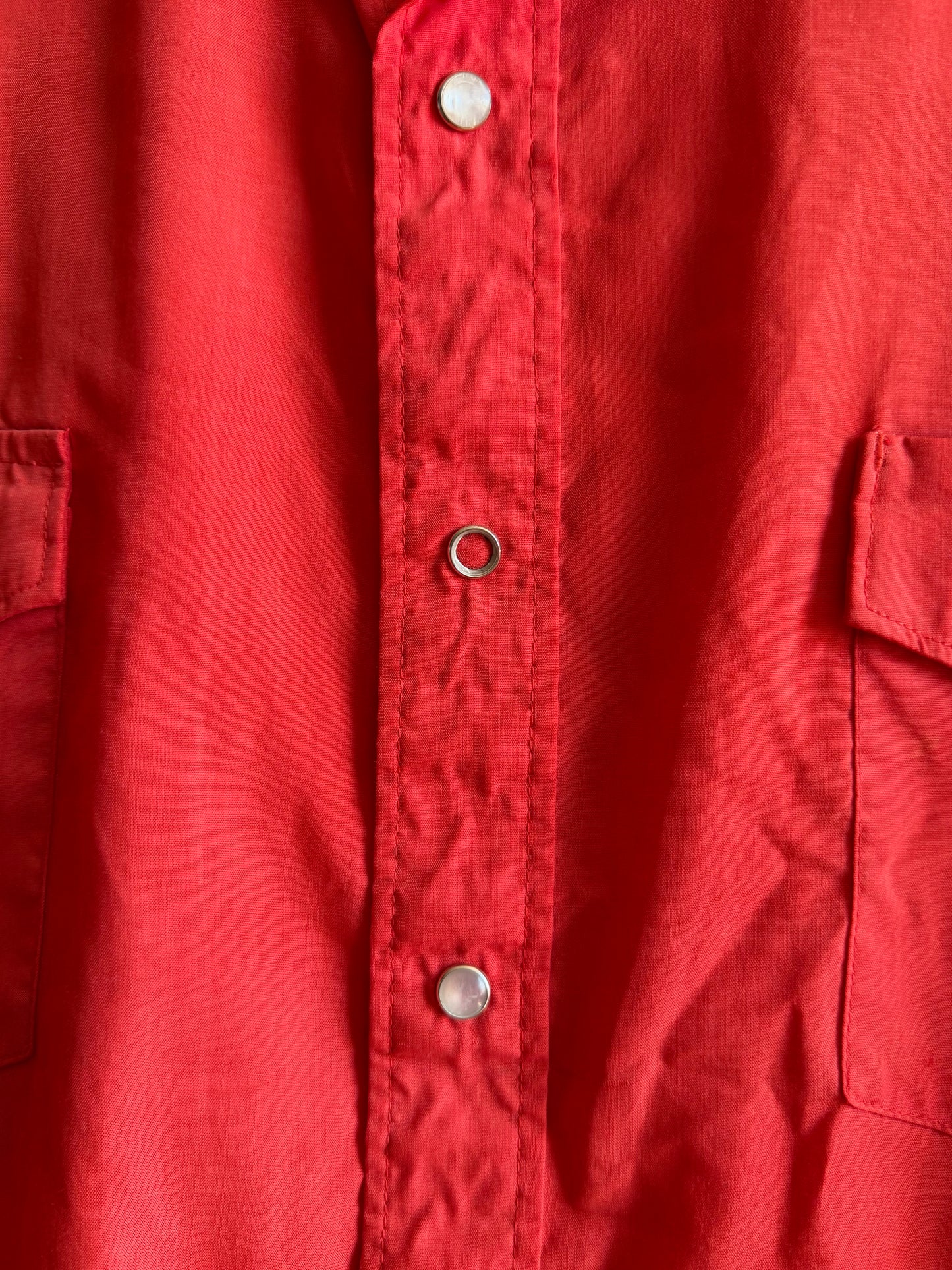 Short Sleeve Red Snap- XL