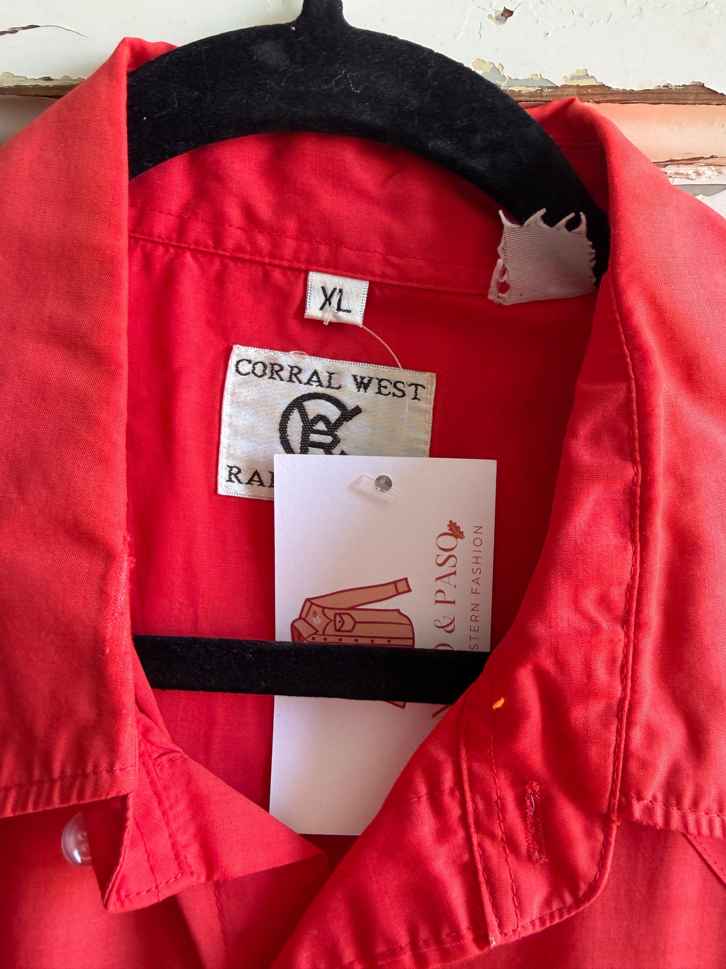 Short Sleeve Red Snap- XL