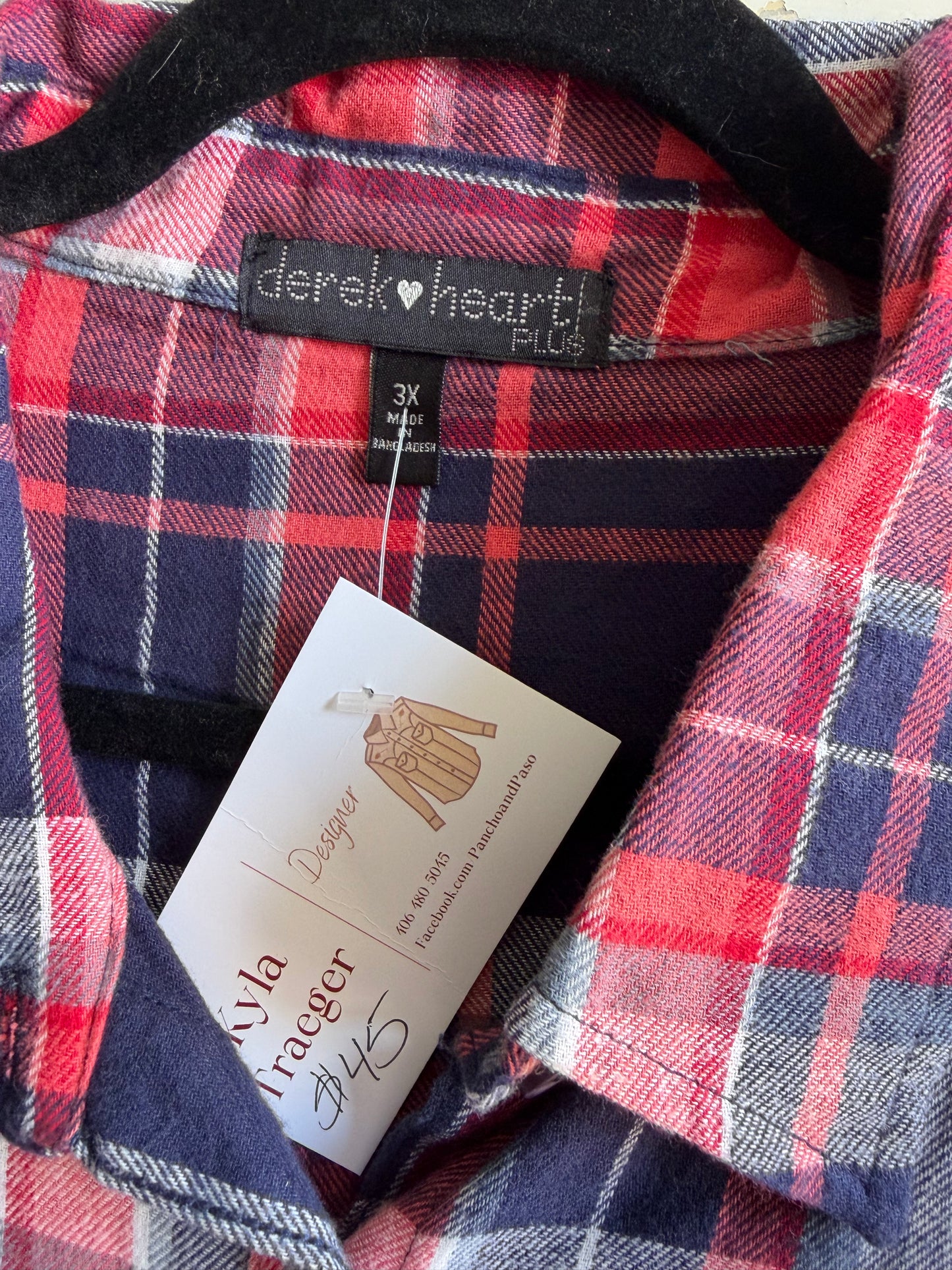 Flannel with Denim Buffalo - 3xL