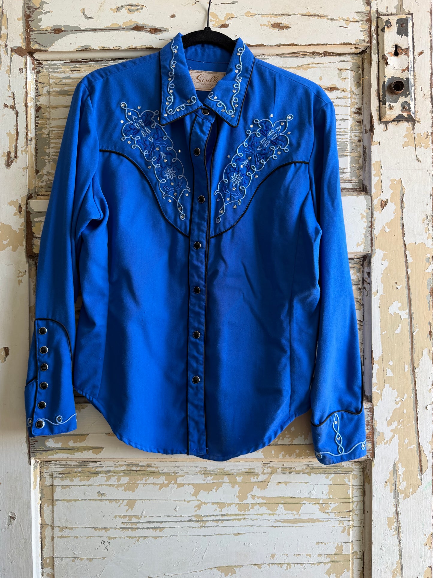 Vintage Scully Blue Shirt - M