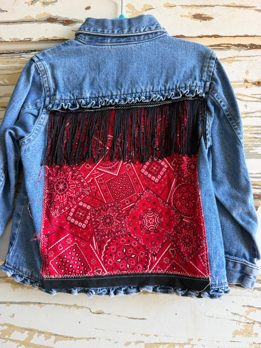 Red Paisley Bandana Youth 4T