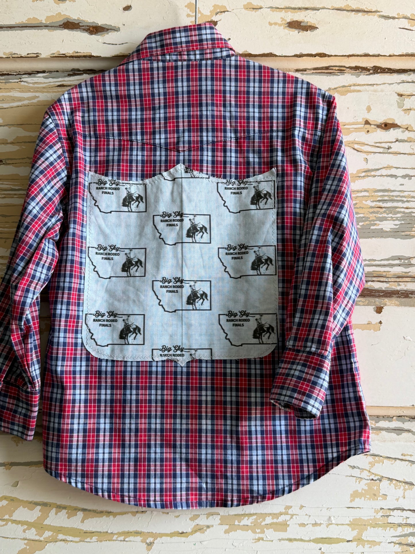 Big Sky Ranch Rodeo Finals Wrangler Snap Shirt- XXS (0-2)