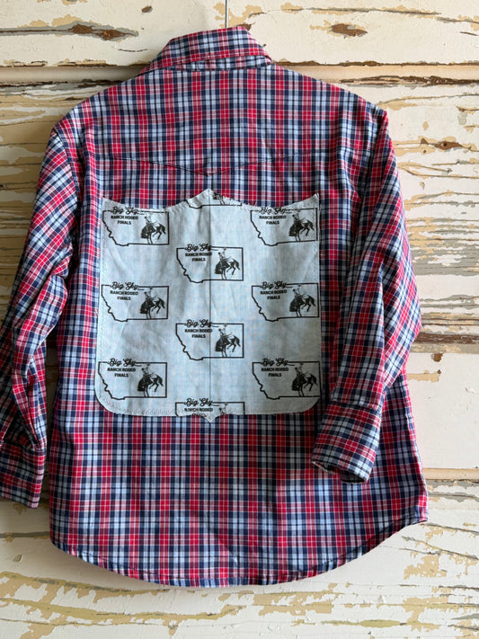 Big Sky Ranch Rodeo Finals Wrangler Snap Shirt- XXS (0-2)