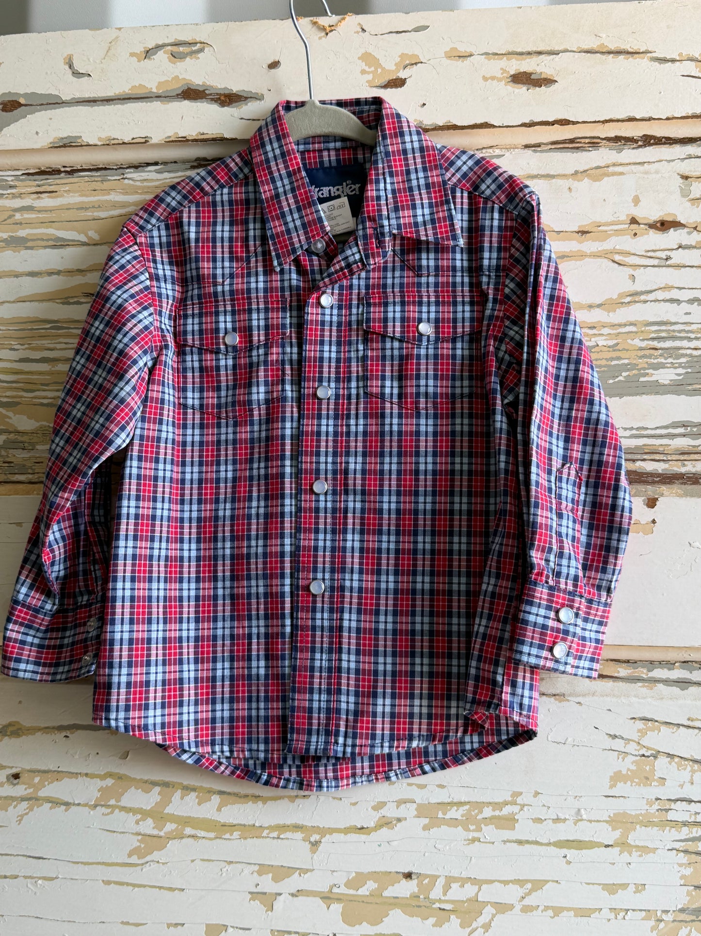 Big Sky Ranch Rodeo Finals Wrangler Snap Shirt- XXS (0-2)