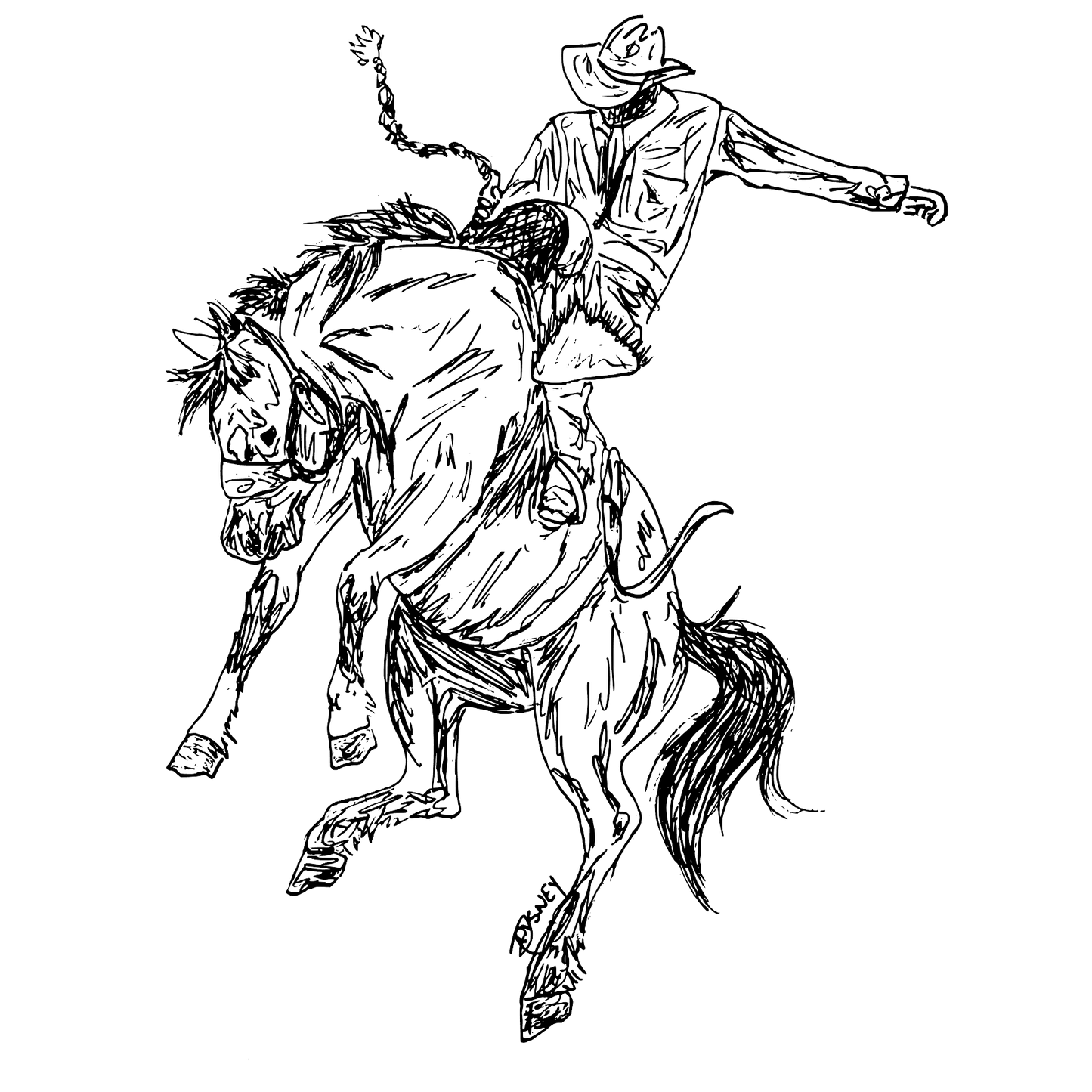 Bucking Horse T-Shirt
